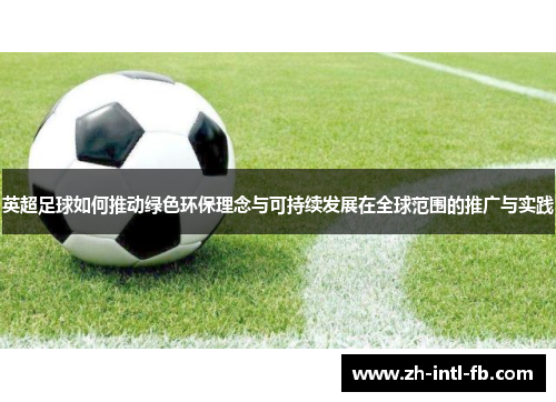 英超足球如何推动绿色环保理念与可持续发展在全球范围的推广与实践